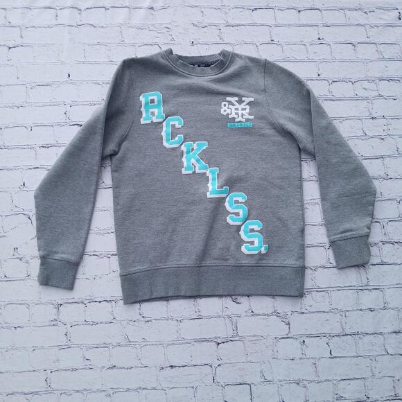 Grey and blue young & Reckless sweatshirt - Picture 1 of 4